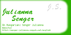 julianna senger business card